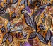 Штапель шелковистый абстракция листья, оранжевый - фото 4 - интернет-магазин tkani-atlas.com.ua