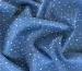 Софт принт мелкая россыпь горошков, голубой - фото 3 - интернет-магазин tkani-atlas.com.ua