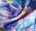 Шелк сатин цветочная акварель, голубой - фото 3 - интернет-магазин tkani-atlas.com.ua