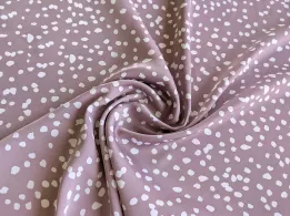 Шовк Армані нерівномірні горошки, бежевий - інтернет-магазин tkani-atlas.com.ua