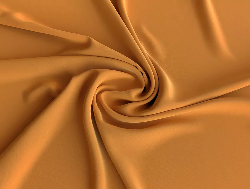 Креп шовк, гірчиця - фото 1 - інтернет-магазин tkani-atlas.com.ua