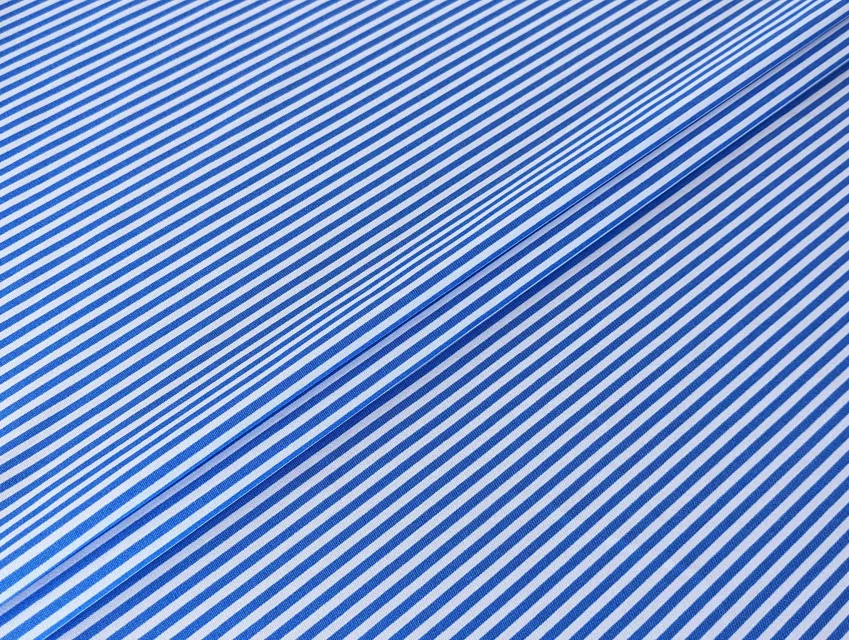 Джинс тенсел смужка 3 мм, синій з білим - фото 1 - інтернет-магазин tkani-atlas.com.ua