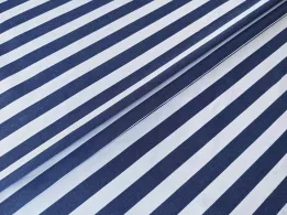 Джинс тенсел полоска 15 мм, синий с белым - интернет-магазин tkani-atlas.com.ua
