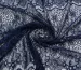 Гіпюр опера квіткові хвилі, темно-синій - фото 2 - інтернет-магазин tkani-atlas.com.ua