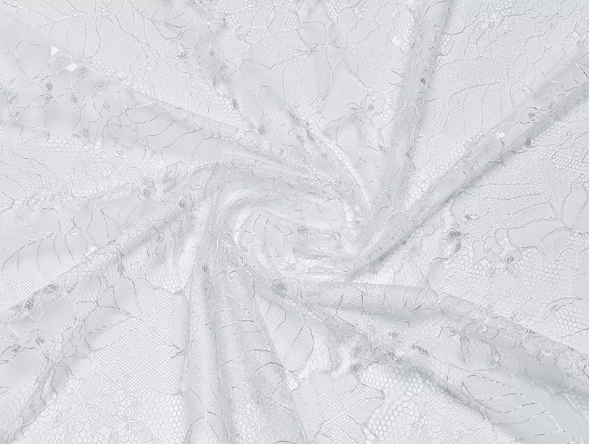 Гипюр нейлон кружевная нежность, белый - фото 1 - интернет-магазин tkani-atlas.com.ua