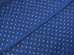 Джинс перфорація горошки, синій - інтернет-магазин tkani-atlas.com.ua