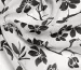 Шифон креповый цветочное плетение, черный на белом - фото 2 - интернет-магазин tkani-atlas.com.ua