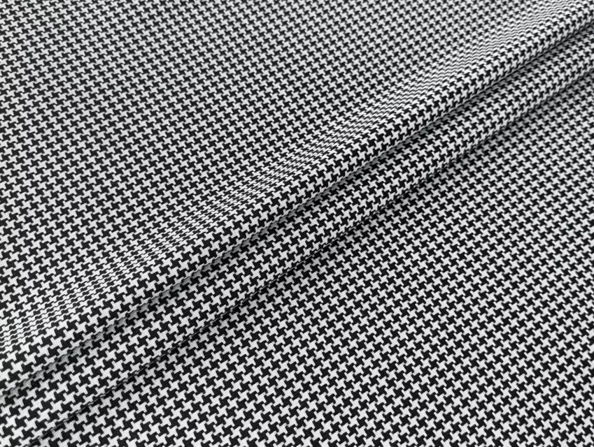 Костюмная гусиная лапка 4 мм, черно-белый - фото 1 - интернет-магазин tkani-atlas.com.ua