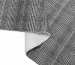 Трикотаж Шанель з хутром дрібна клітинка, чорно-сірий - фото 3 - інтернет-магазин tkani-atlas.com.ua