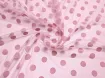 Сітка флок горошки 17 мм, ніжно-рожевий - інтернет-магазин tkani-atlas.com.ua