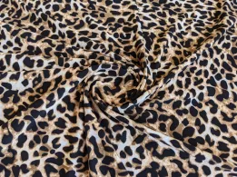 Трикотаж масло леопард, коричневый с черным - интернет-магазин tkani-atlas.com.ua