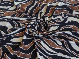 Трикотаж масло зебра, коричневый с черным - интернет-магазин tkani-atlas.com.ua