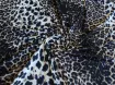 Трикотаж масло гепард, коричневий з темно-синім - інтернет-магазин tkani-atlas.com.ua