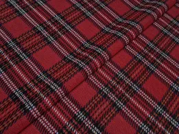 Трикотаж віскоза клітинка 85 мм, червоний - інтернет-магазин tkani-atlas.com.ua