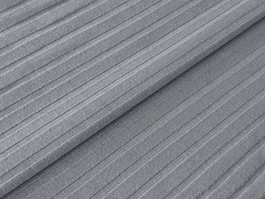 Трикотаж рубчик 7 мм, серый - фото 1 - интернет-магазин tkani-atlas.com.ua