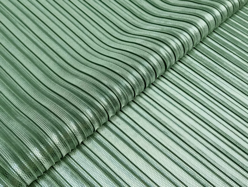 Диско плісе, оливковий - фото 1 - інтернет-магазин tkani-atlas.com.ua