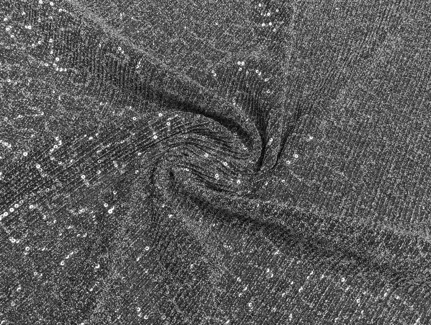 Трикотаж люрекс с пайетка, темное серебро - фото 1 - интернет-магазин tkani-atlas.com.ua