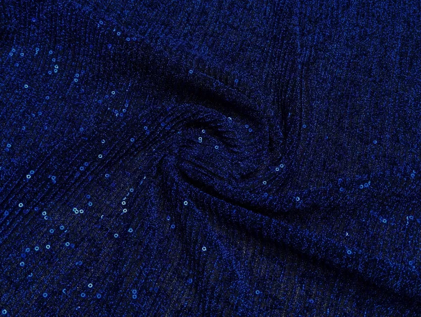 Трикотаж люрекс з паєтками гофре, електрик - фото 1 - інтернет-магазин tkani-atlas.com.ua