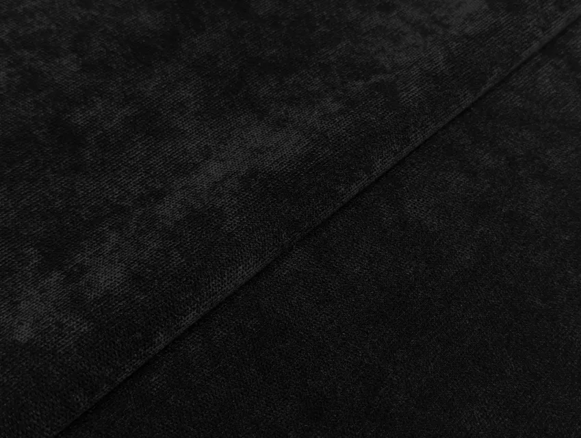 Микровельвет мраморный, черный - фото 1 - интернет-магазин tkani-atlas.com.ua