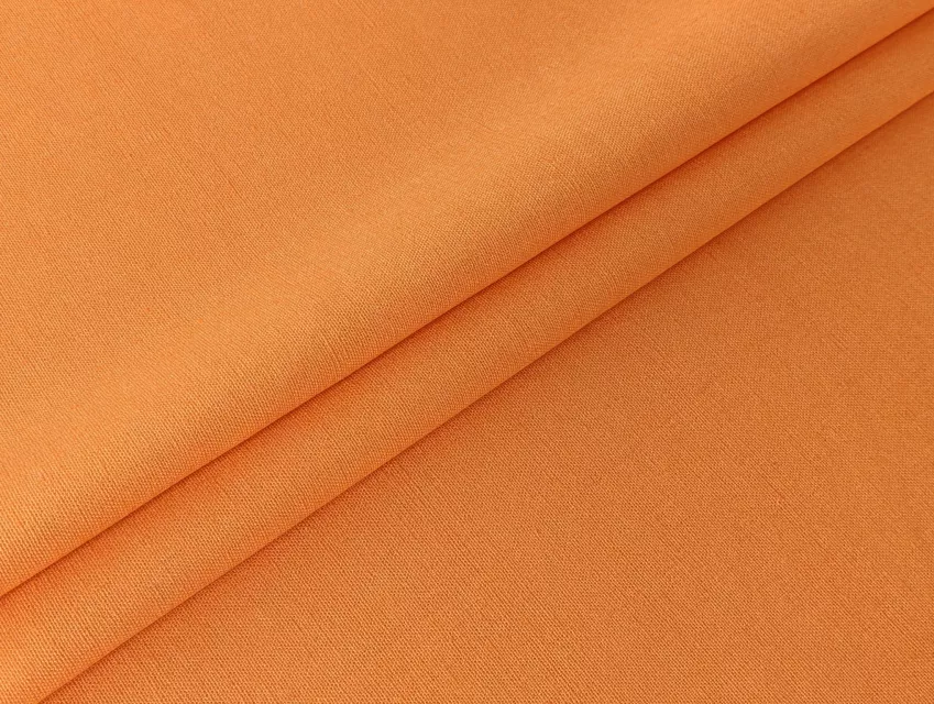 Льон віскоза 55/45, жовто-помаранчевий - фото 1 - інтернет-магазин tkani-atlas.com.ua