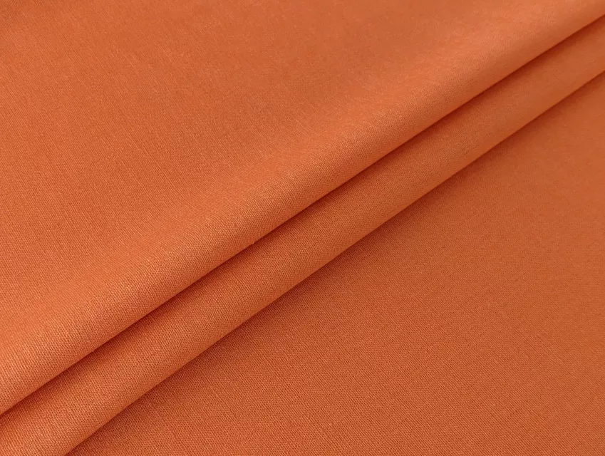 Льон віскоза 55/45, гарбузовий - фото 1 - інтернет-магазин tkani-atlas.com.ua
