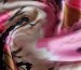 Атлас сатин геометрическая мозаика, розово-бежевый - фото 3 - интернет-магазин tkani-atlas.com.ua
