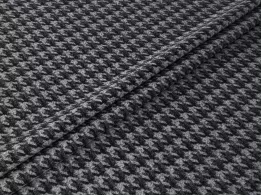 Трикотаж Каміла гусяча лапка 15 мм, темно-сірий - інтернет-магазин tkani-atlas.com.ua