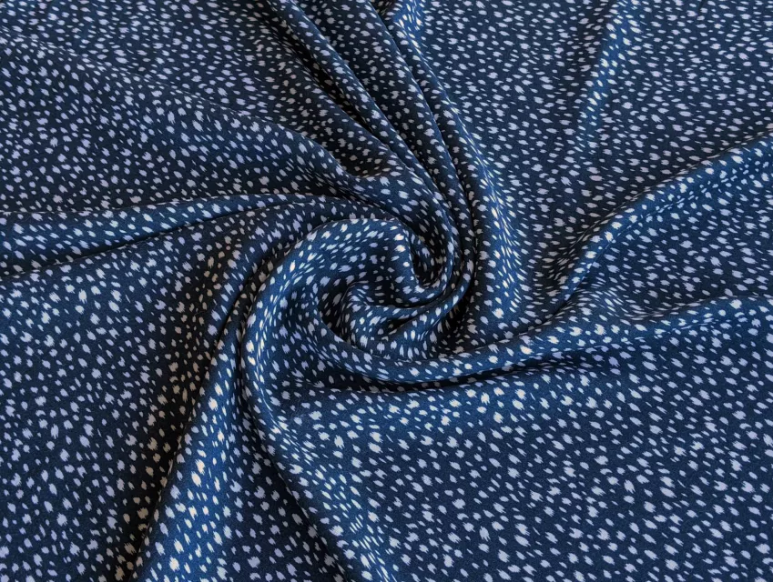 Штапель шовковистий нічне небо, темно-синій - фото 1 - інтернет-магазин tkani-atlas.com.ua