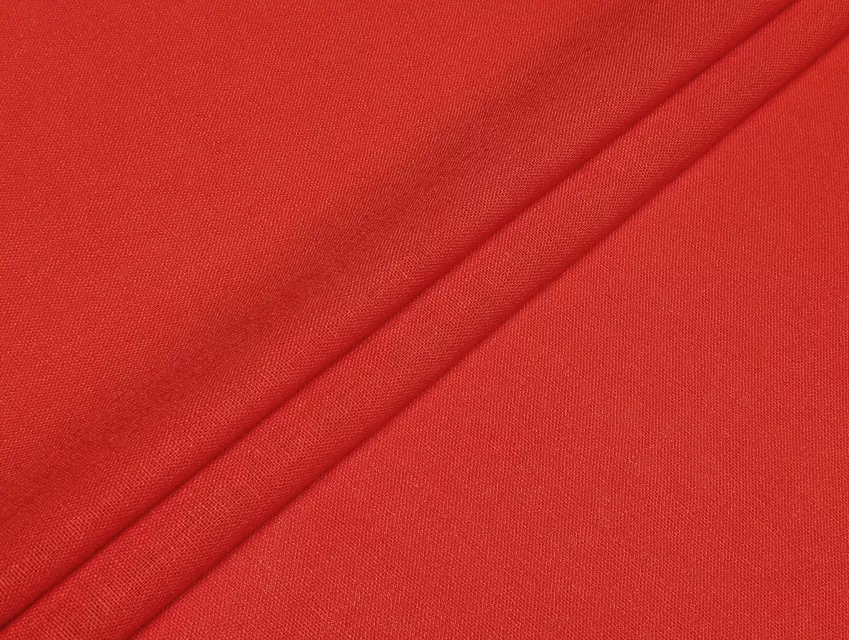 Лен вискоза 55/45, красный мандарин - фото 1 - интернет-магазин tkani-atlas.com.ua