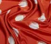Шелк Армани горох 30 мм, красный мандарин - фото 2 - интернет-магазин tkani-atlas.com.ua