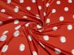 Шовк Армані горох 30 мм, червоний мандарин - інтернет-магазин tkani-atlas.com.ua