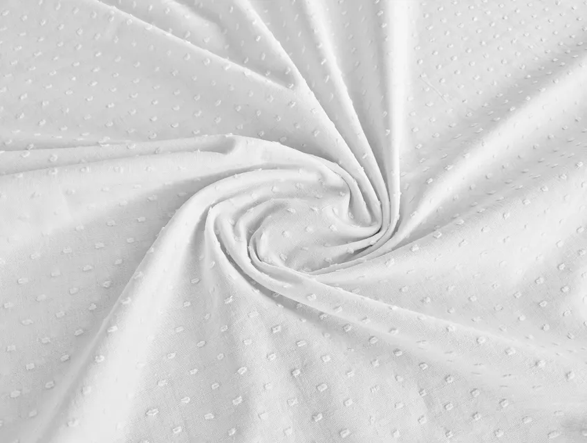 Котон крапка уцінка (текстильний недолік), білий - фото 1 - інтернет-магазин tkani-atlas.com.ua