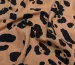 Льон з віскозою леопард, темно-бежевий - фото 3 - інтернет-магазин tkani-atlas.com.ua