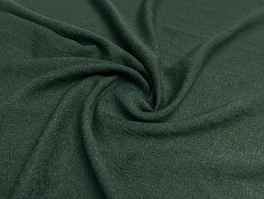 Лен Бохо, зеленый хаки - фото 1 - интернет-магазин tkani-atlas.com.ua