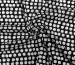 Штапель шовковистий горохи 11 мм, чорний - фото 1 - інтернет-магазин tkani-atlas.com.ua