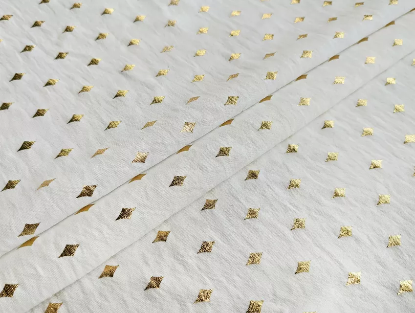 Американский креп ромби, молочний - фото 1 - інтернет-магазин tkani-atlas.com.ua