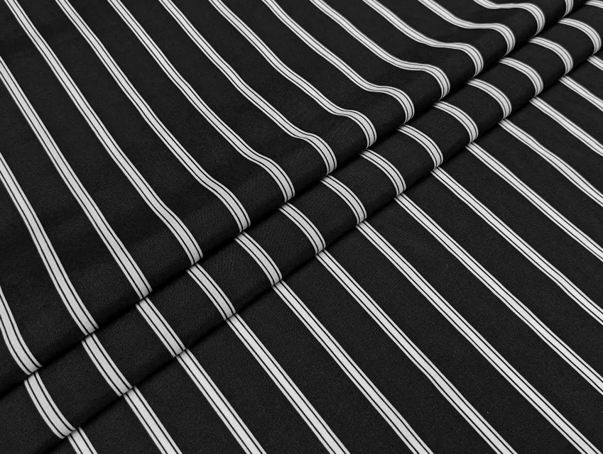 Софт принт смужка, чорний - фото 1 - інтернет-магазин tkani-atlas.com.ua