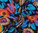 Штапель шелковистый яркие цветы, черный - фото 1 - интернет-магазин tkani-atlas.com.ua