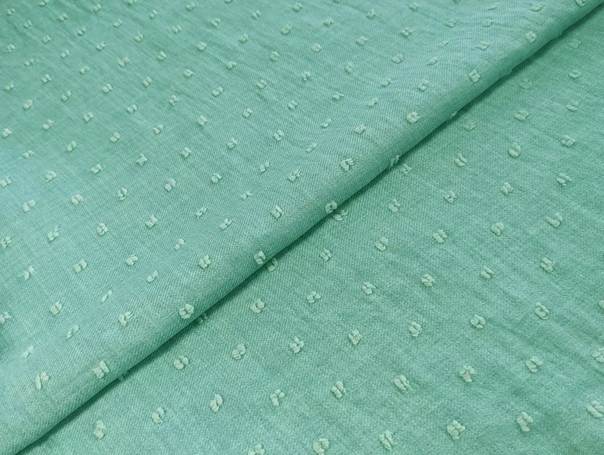 Твіл Камелія мушка, м'ята - фото 1 - інтернет-магазин tkani-atlas.com.ua