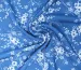 Дона креп цветочное плетение, голубой - фото 1 - интернет-магазин tkani-atlas.com.ua