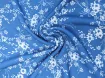 Дона креп квіткове плетіння, блакитний - інтернет-магазин tkani-atlas.com.ua