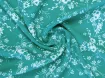 Дона креп квіткове плетіння, м'ята - інтернет-магазин tkani-atlas.com.ua