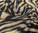 Штапель зебра, коричневий - фото 2 - інтернет-магазин tkani-atlas.com.ua
