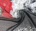 Шифон Вена леопардовый купон, бело-черный - фото 1 - интернет-магазин tkani-atlas.com.ua