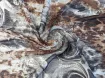 Шифон Відень квітковий, коричневий з сірим - інтернет-магазин tkani-atlas.com.ua