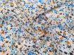 Шифон креповый цветочная фантазия, голубой - интернет-магазин tkani-atlas.com.ua