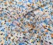 Шифон креповый цветочная фантазия, голубой - фото 1 - интернет-магазин tkani-atlas.com.ua