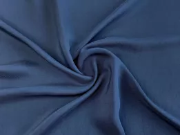 Штапель твіл шовковистий, синій джинсовий - інтернет-магазин tkani-atlas.com.ua