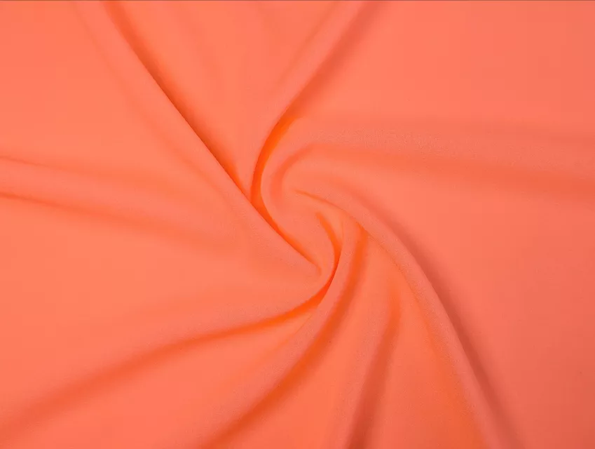 Шифон креп, оранжевый неоновый - фото 1 - интернет-магазин tkani-atlas.com.ua