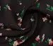 Штапель цветочный прованс, черный - фото 3 - интернет-магазин tkani-atlas.com.ua